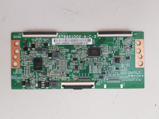 TCL 65C715 T-CON BOARD ST6451D02-A-C-2 342911008R06