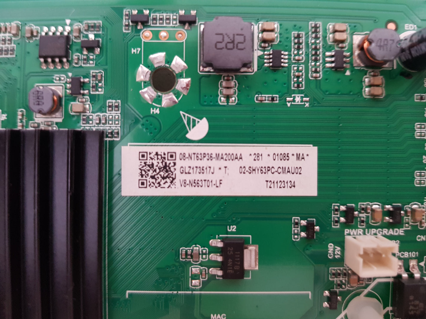 FFALCON 40SF1 MAIN BOARD TPD.NT72563.PB773 08-NT63P36-MA200AA