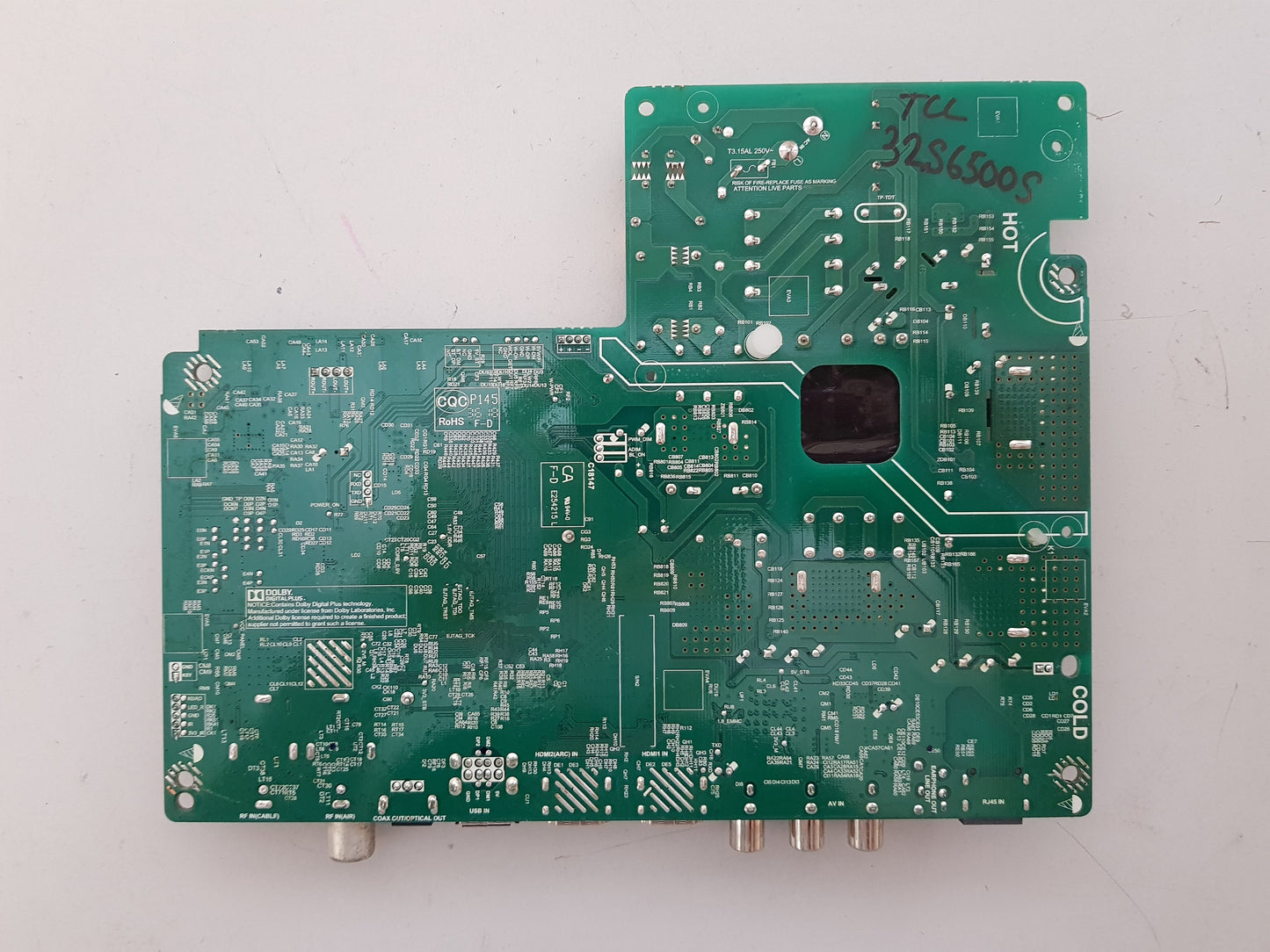 TCL 32S6500S MAIN BOARD TPD.NT72563.PB786 3NT725E2