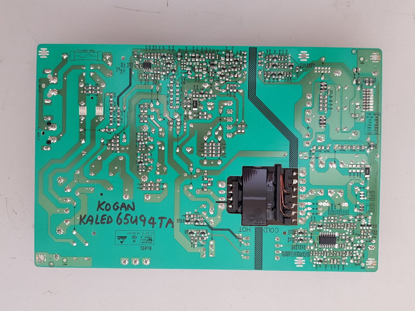 KOGAN KALED65U94TA POWER SUPPLY BOARD CH1180D-2MF 600-UBE