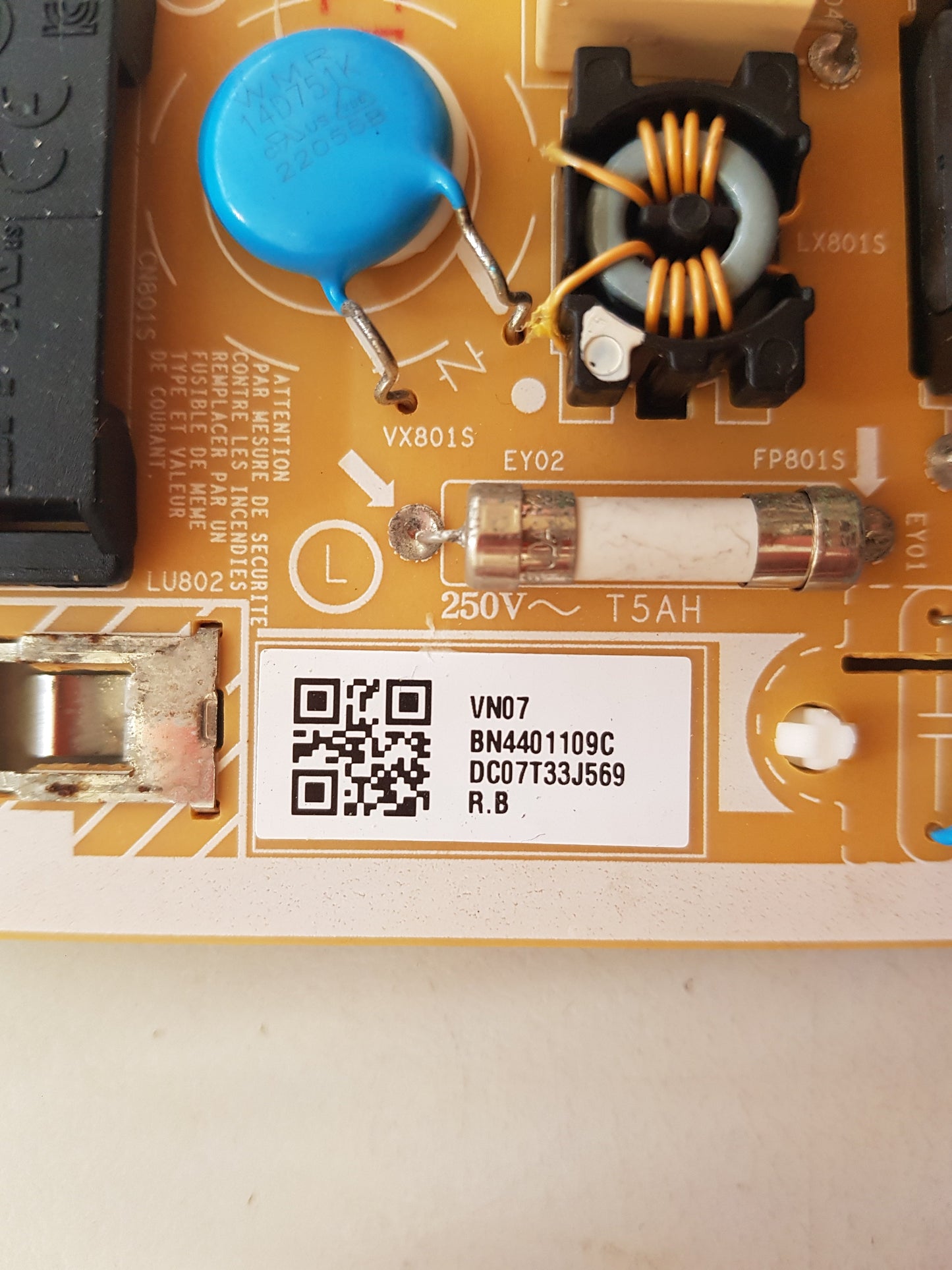 SAMSUNG UA43BU8000 POWER SUPPLY BOARD BN44-01109C L43E6_BDY