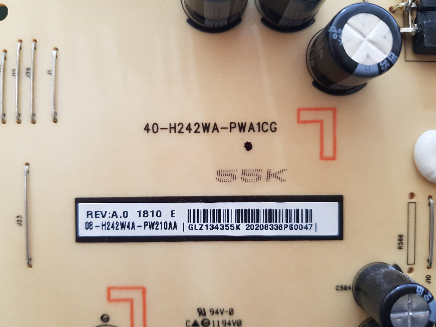 TCL 55X4US POWER SUPPLY BOARD 40-H242WA-PWA1CG 08-H242W4A-PW210AA
