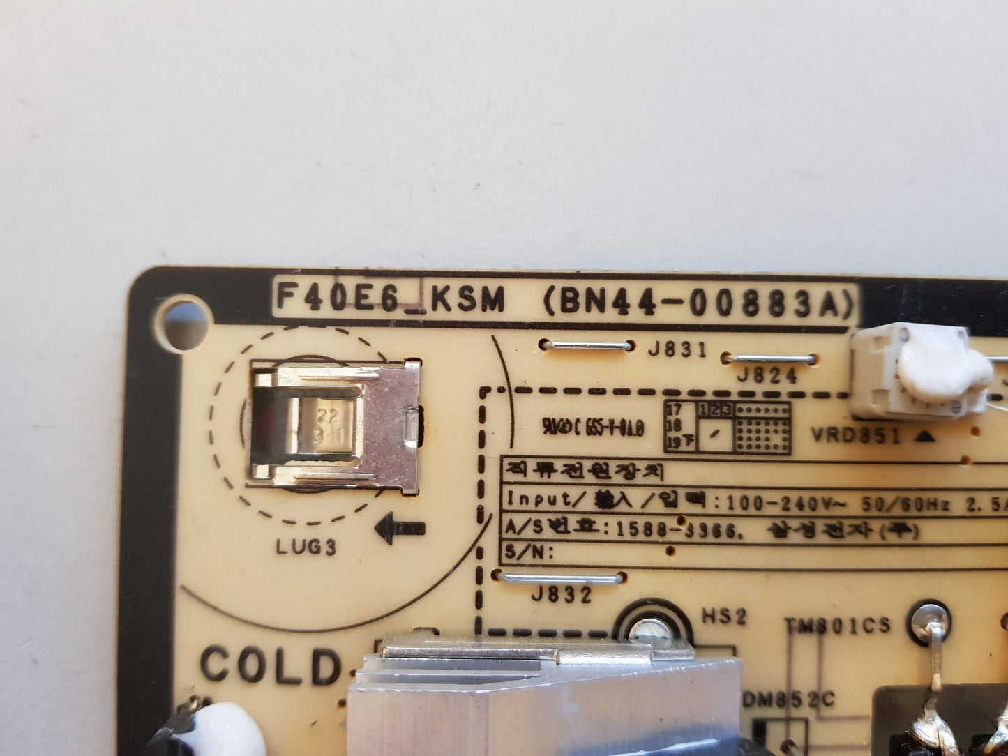 SAMSUNG PH43F COLOR DISPLAY UNIT MAIN BOARD BN44-00883A PSLF141E08L F40E6_KSM