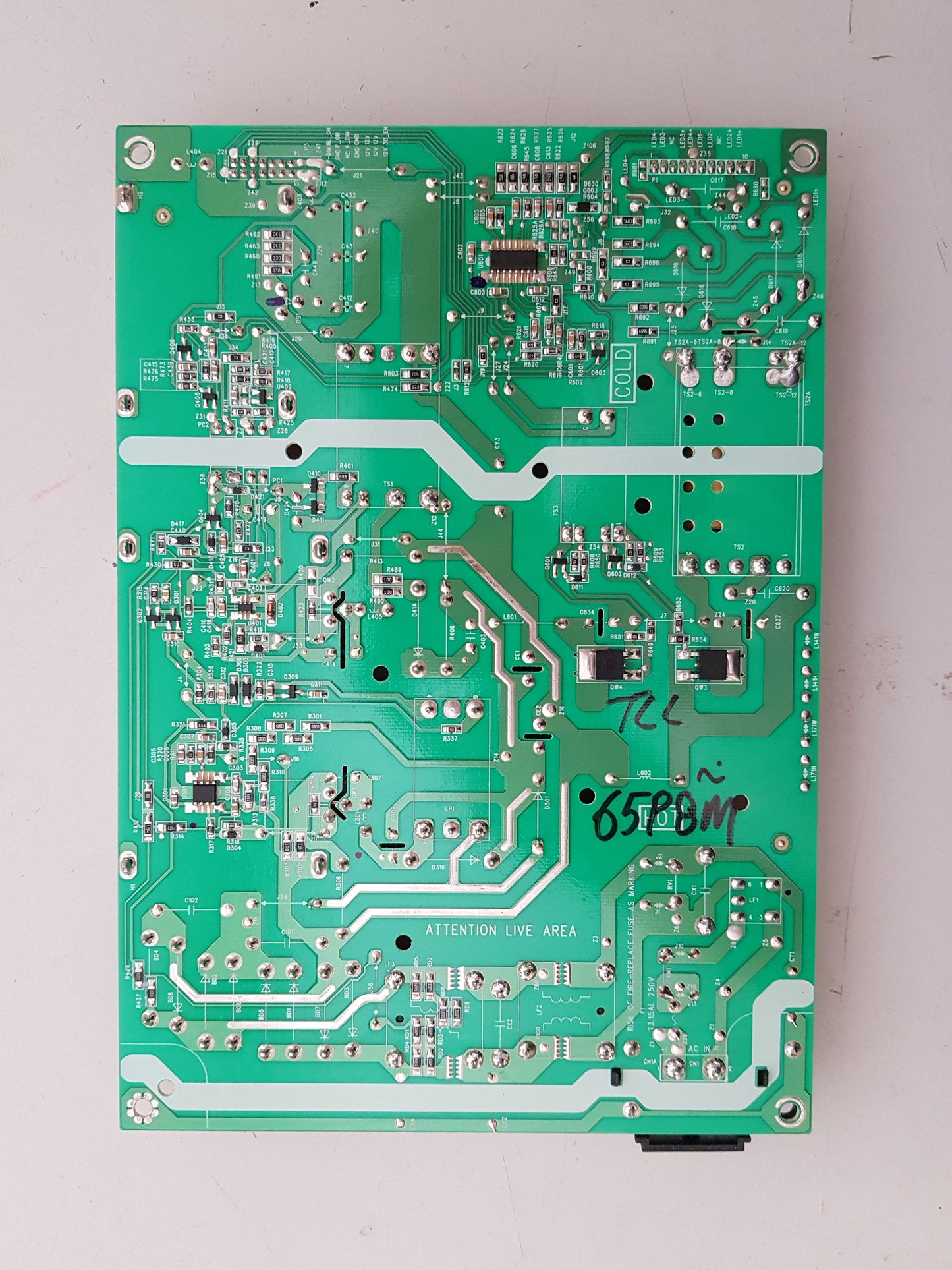 TCL 65P8M POWER SUPPLY BOARD 40-L141W4-PWC1CG 08-L171WD2-PW200AA