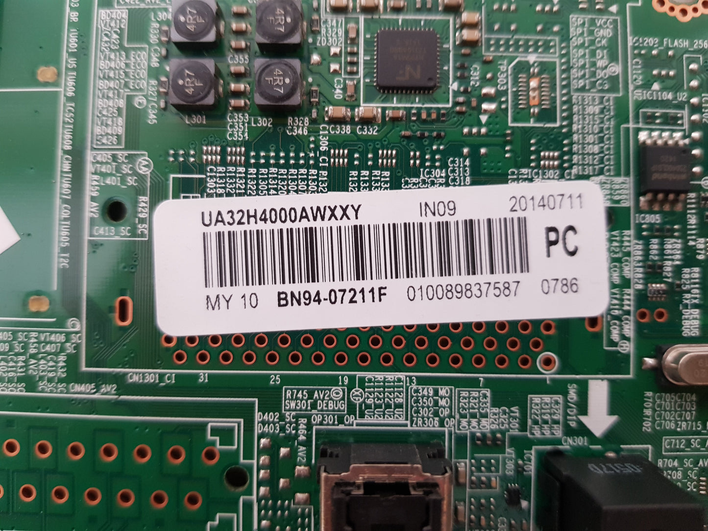 SAMSUNG UA32H4000 (VER HH01) MAIN BOARD BN94-07211F