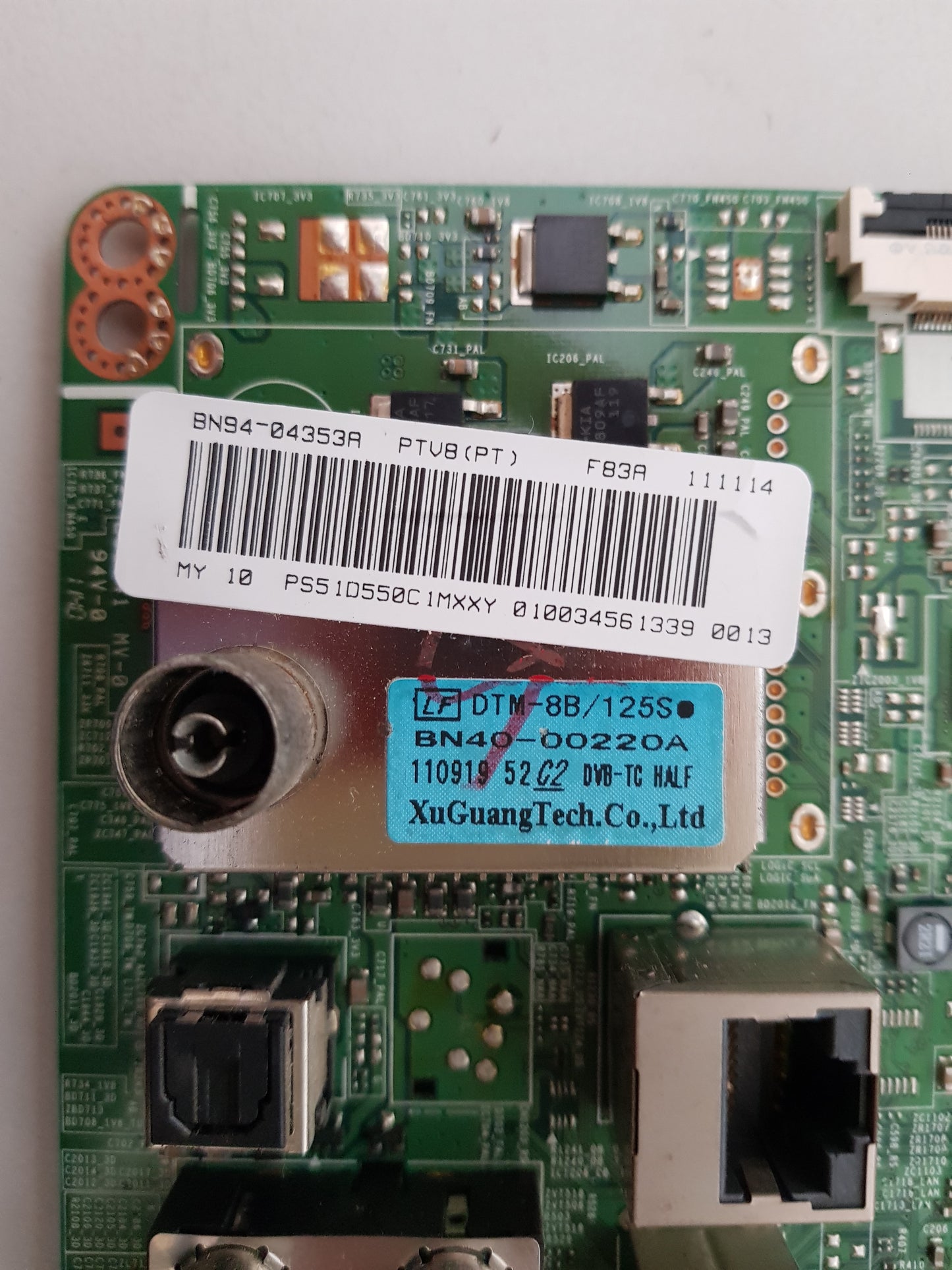 SAMSUNG PS51D550 C1MXXY (VER N409) MAIN BOARD BN94-04353A BN41-01590