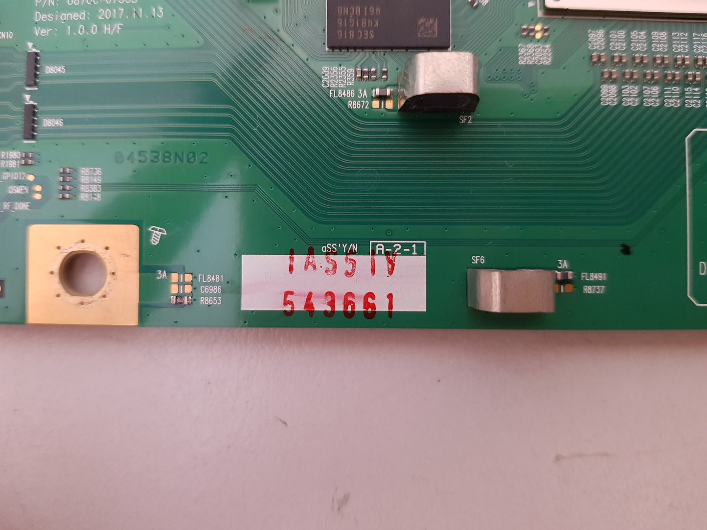 SONY OLED KD- 55A8F T-CON BOARD 6870C-0755B 6871L-5436E 6871L-5436G