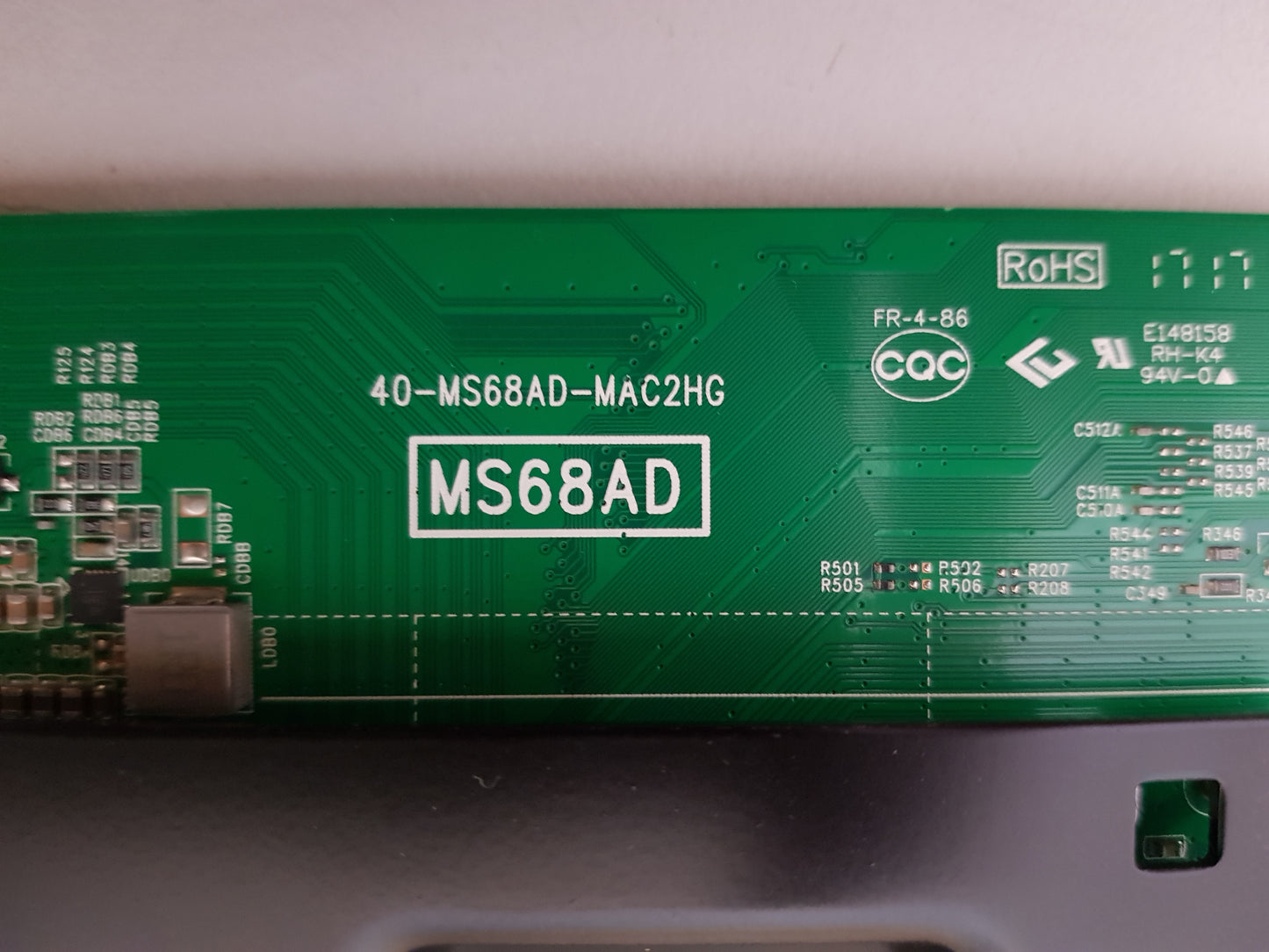 TCL 50E17US MAIN BOARD MS68AD 40-M68AD-MAC2HG V8-MS648C1-LF1V019 08-CM50CUN-OC402AA