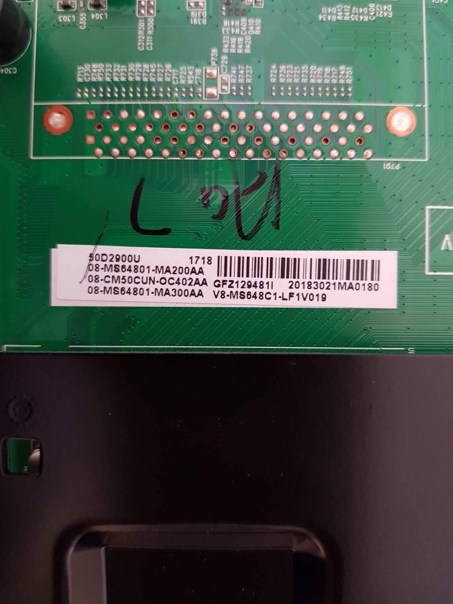 TCL 50E17US MAIN BOARD MS68AD 40-M68AD-MAC2HG V8-MS648C1-LF1V019 08-CM50CUN-OC402AA