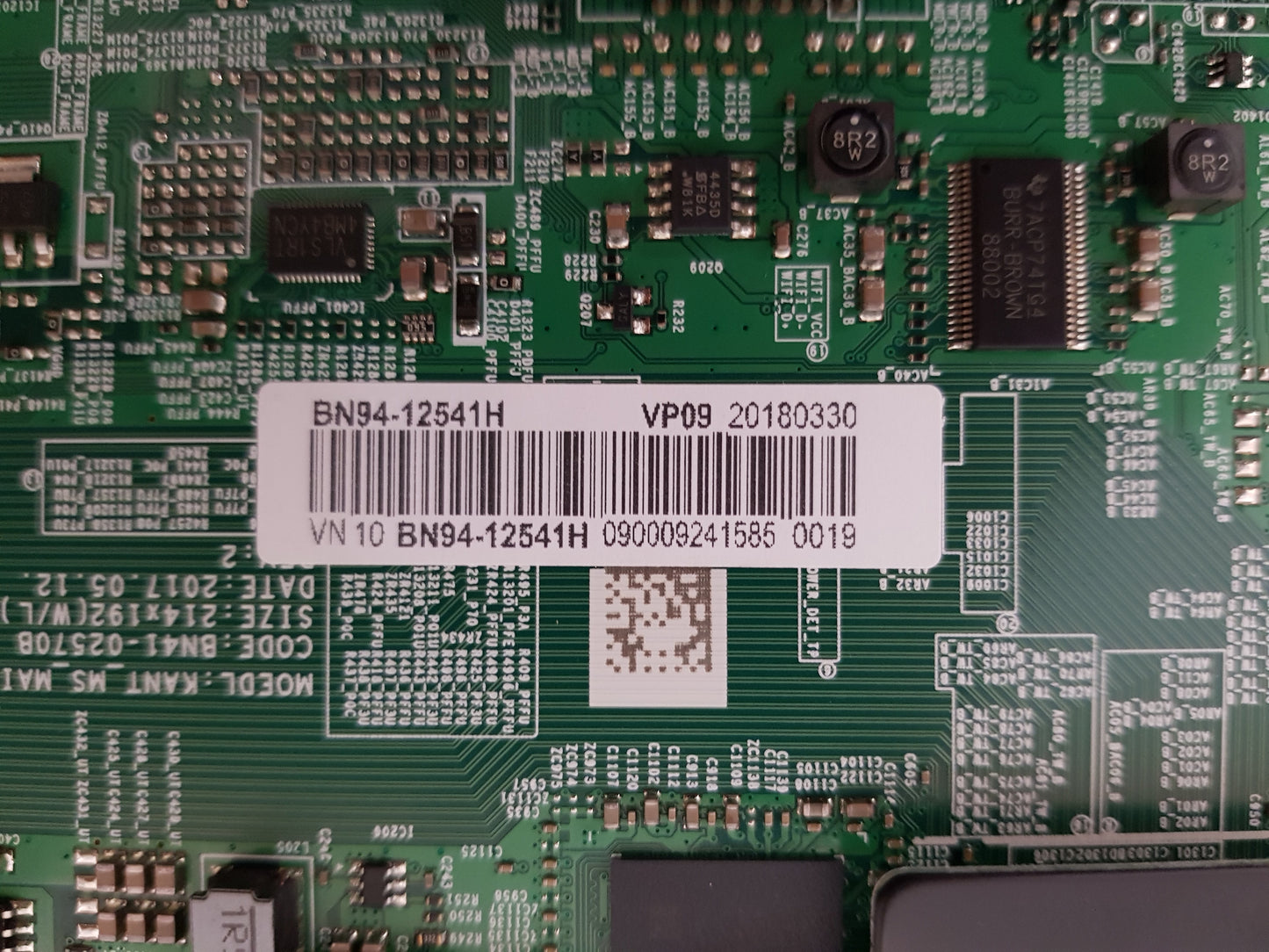 SAMSUNG UA65MU8000 WXXY MAIN BOARD BN94-12541H