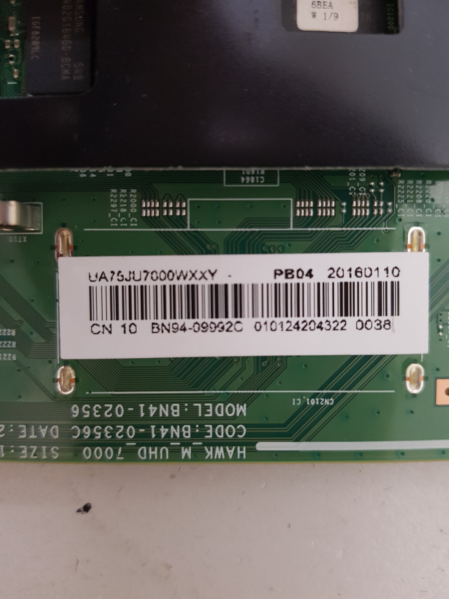 SAMSUNG UA75JU7000 WXXY (VER PS04) MAIN BOARD BN94-09992C BN41-02356C