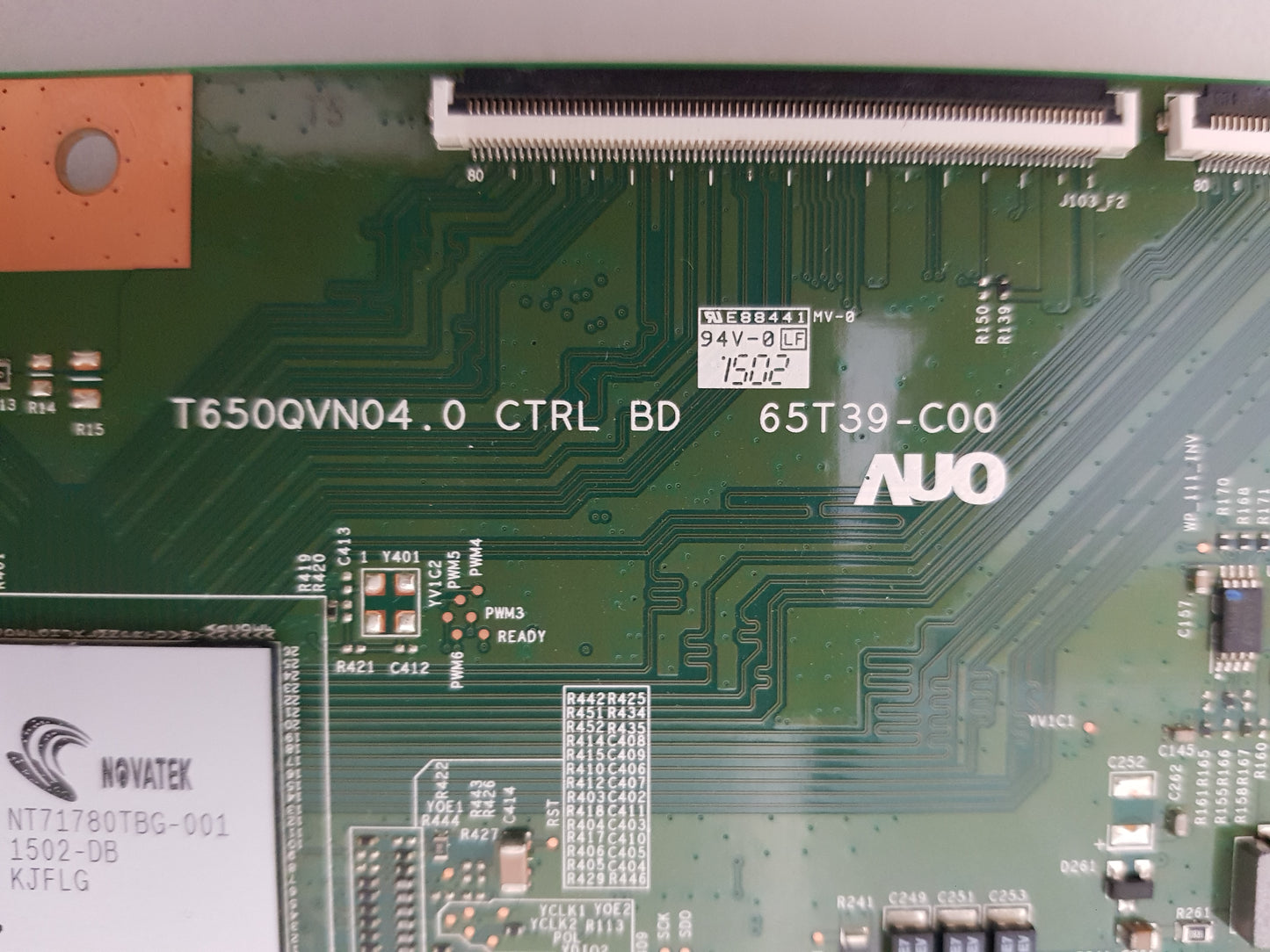 SONY KD- 65X8500C T-CON BOARD T650QVN04.0 65T39-C00 5565T39C01