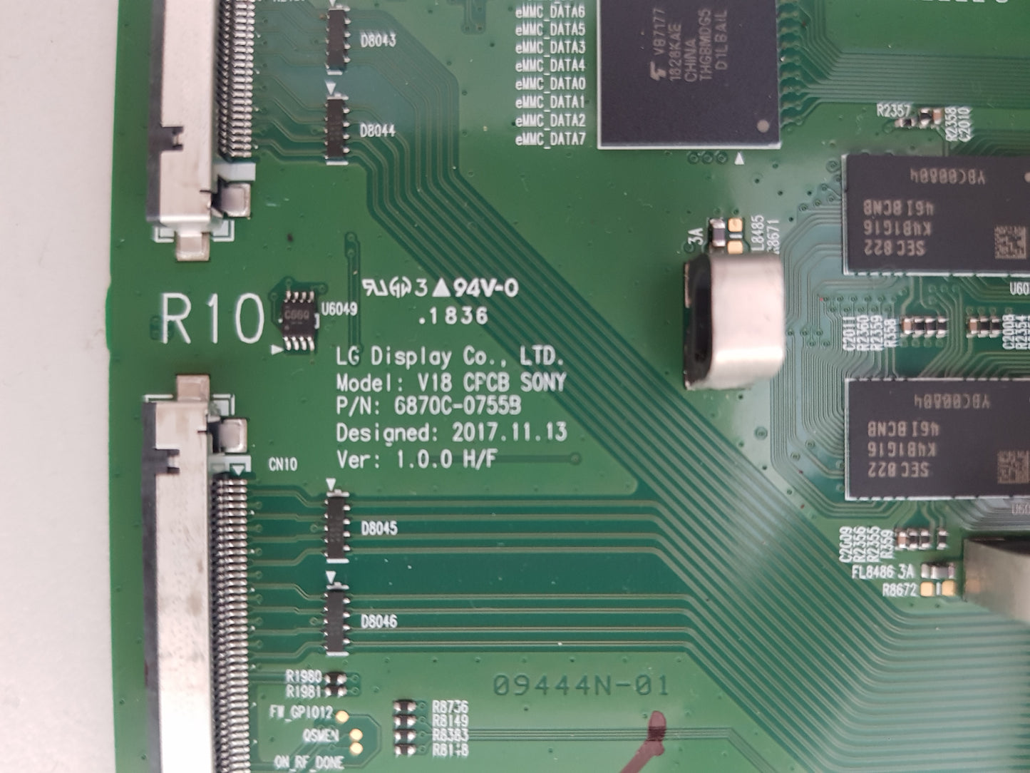 SONY OLED 65A8F T-CON BOARD 6870C-0755B 6871L-5829B