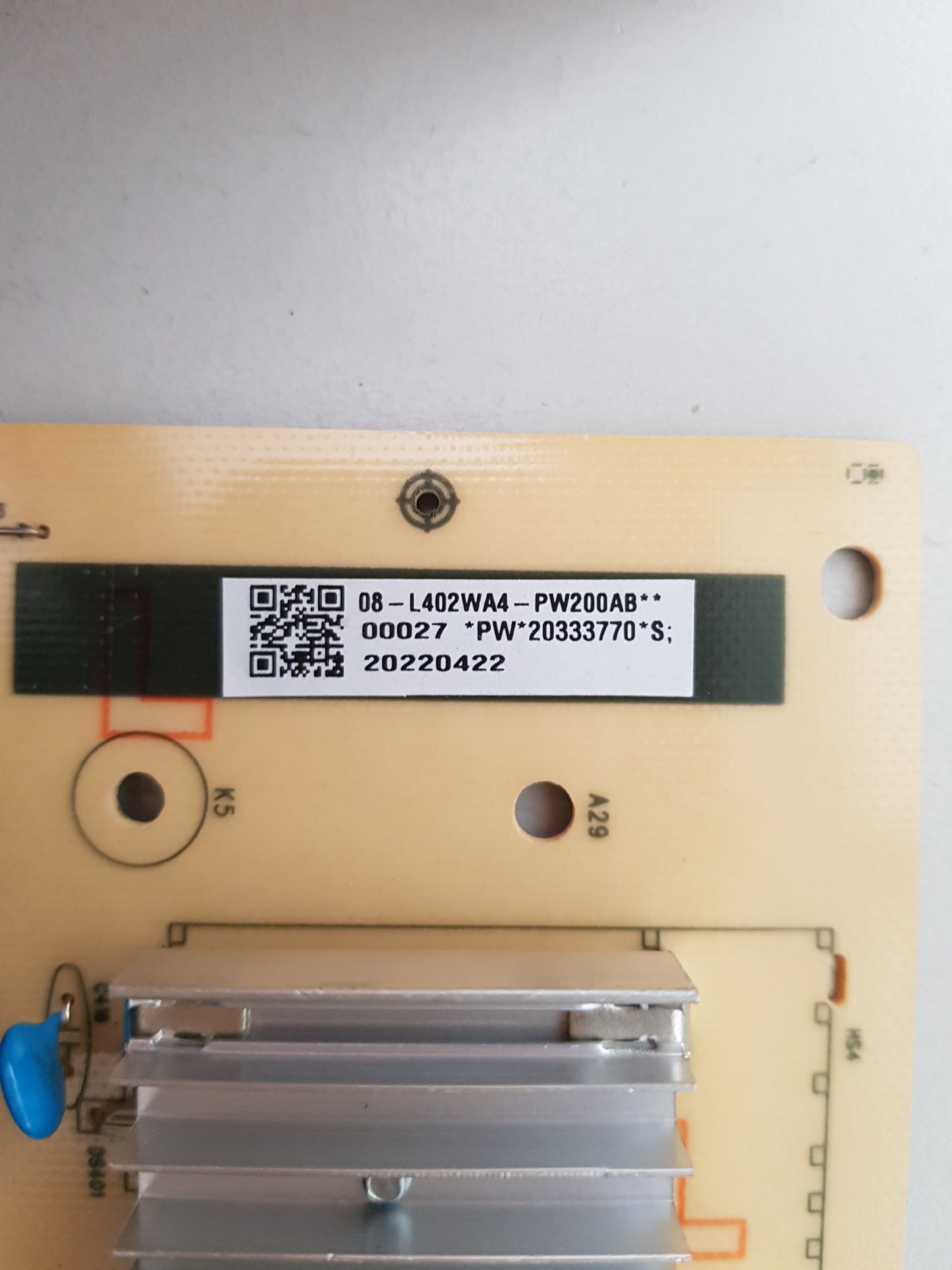 TCL 75P8M POWER SUPPLY BOARD 40-L402H8-PWD1CG 08-L402WA4-PW200AB