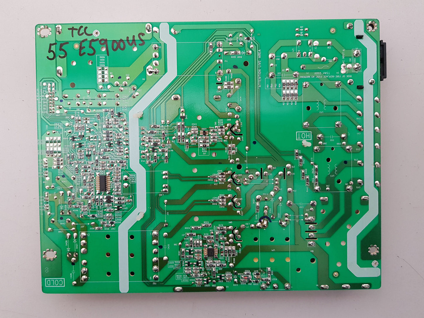 TCL 55E5900US POWER SUPPLY BOARD 40-LH9211-PWB1XG 08-LH921J1-PW2200AA