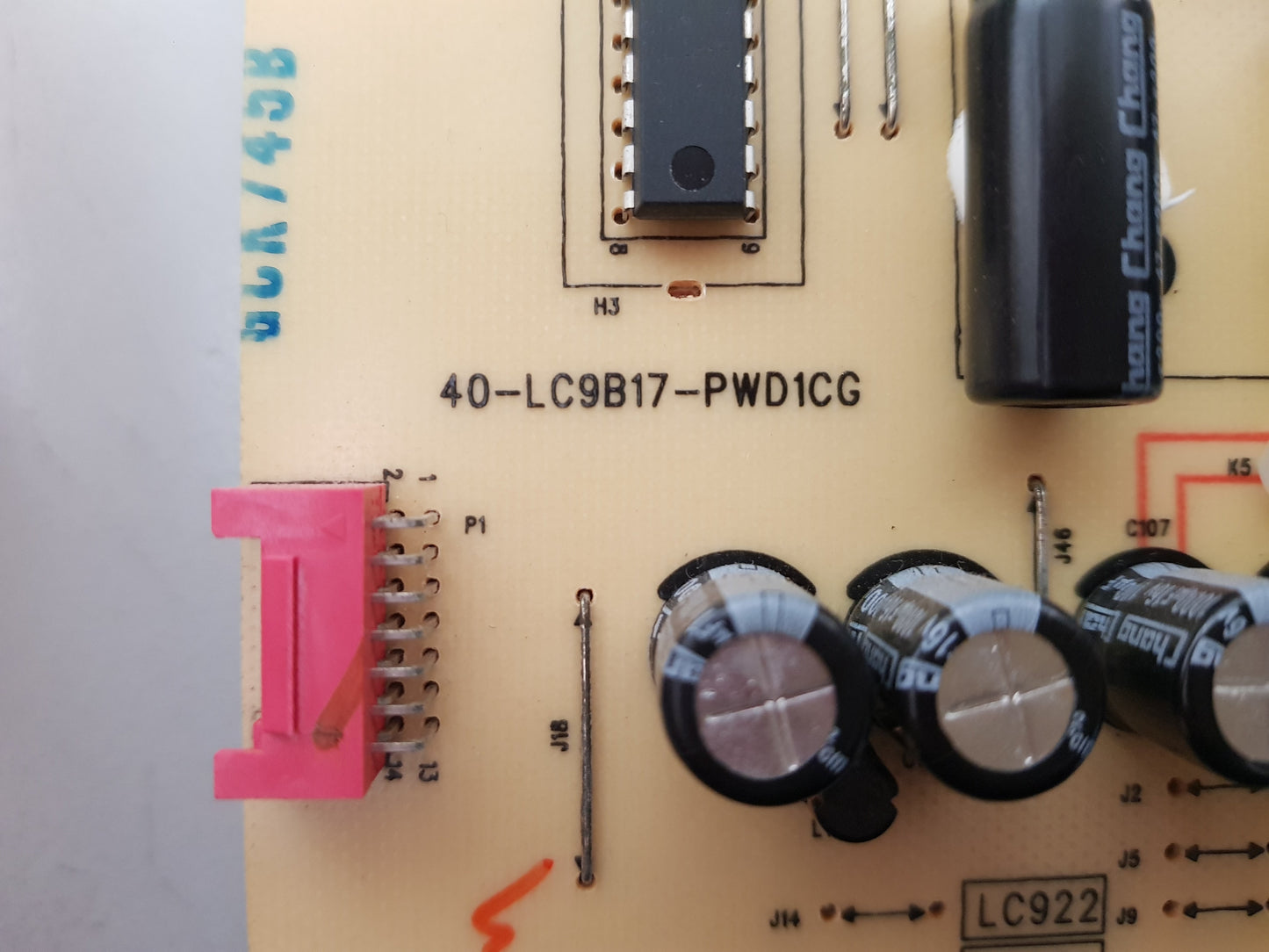 TCL 43P1FS POWER SUPPLY BOARD 40-LC9B17-PWD1CG 08-LC911AE-PW200AA