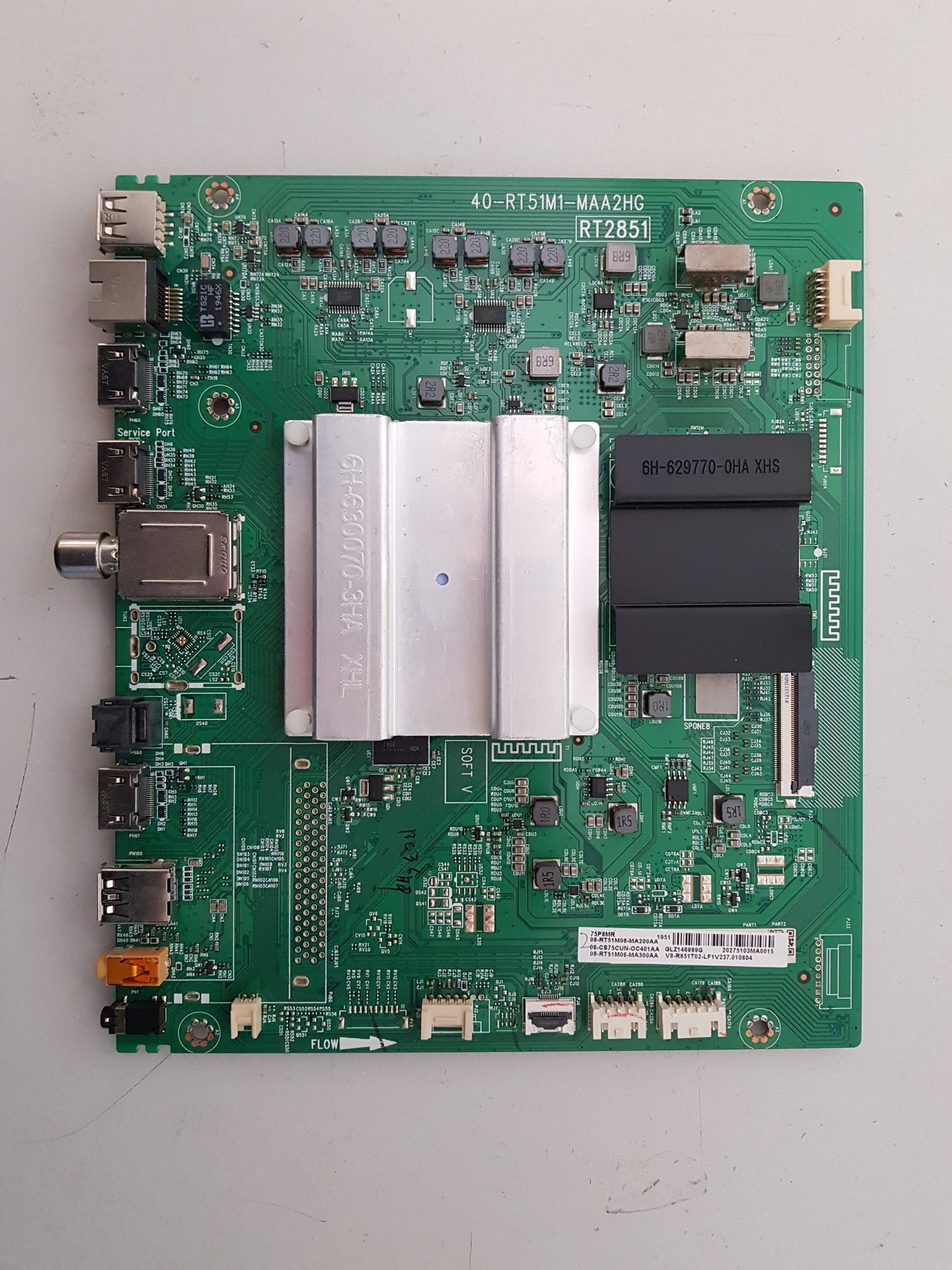 TCL 75P8MR MAIN BOARD 40-RT51M1-MAB2HG V8-R851T02-LF1V