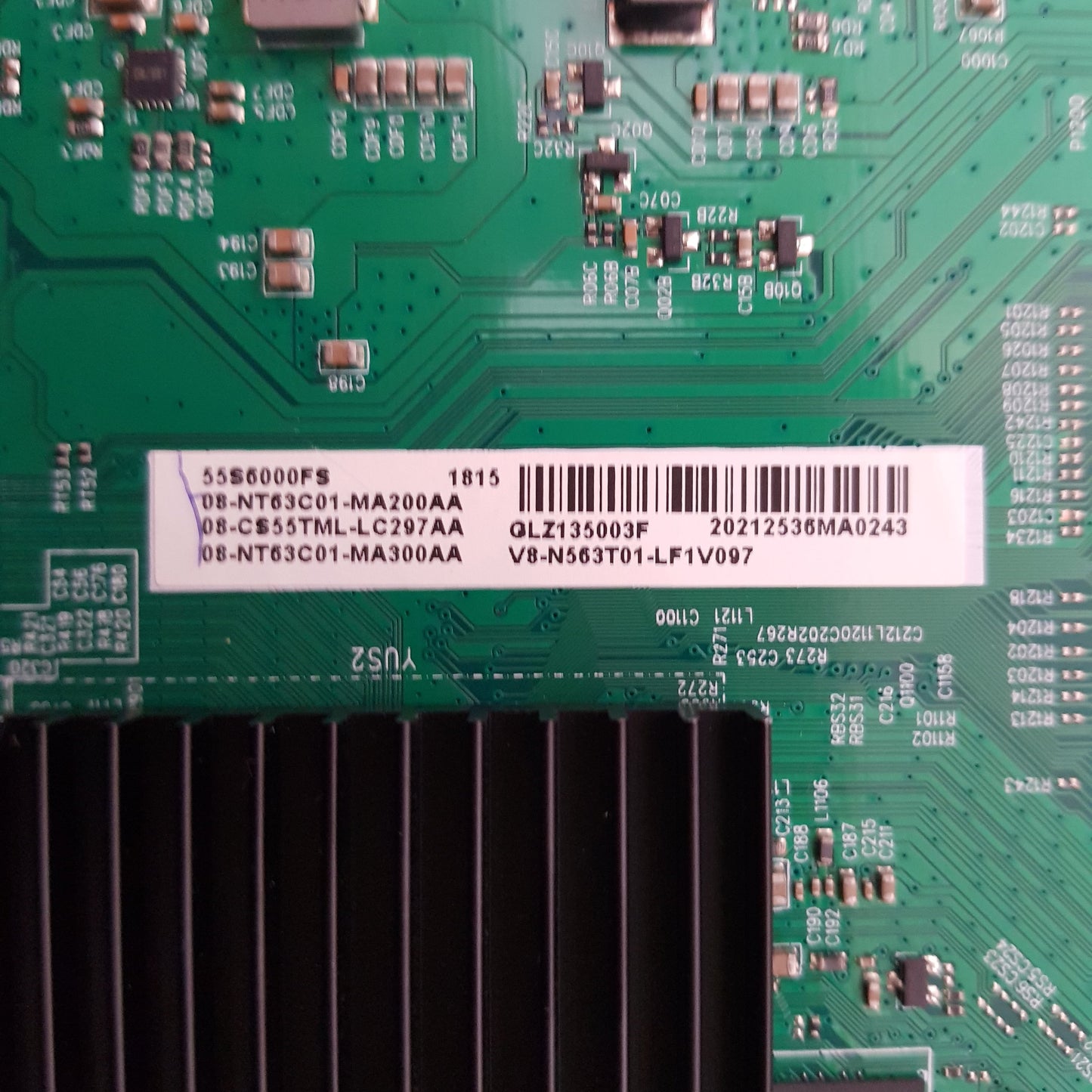 TCL 55S6000FS MAIN BOARD 40-NT63FD-MAD2HG V8-N563T01-LF1V097