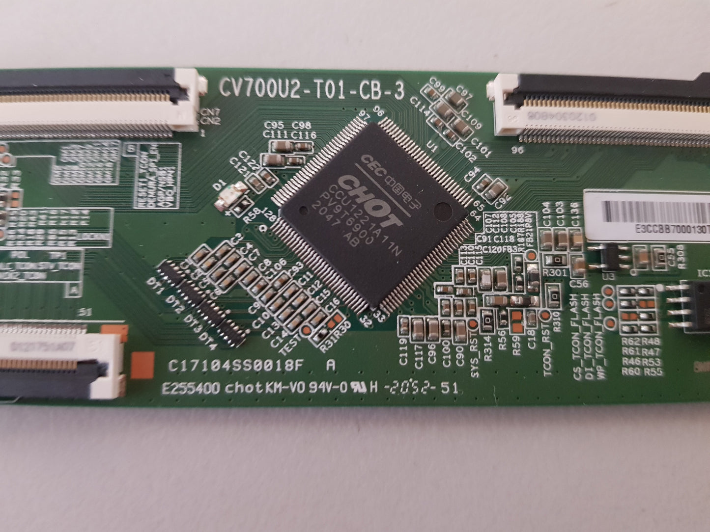 HISENSE 70S5 T-CON BOARD CV700U2-T01-CB-3