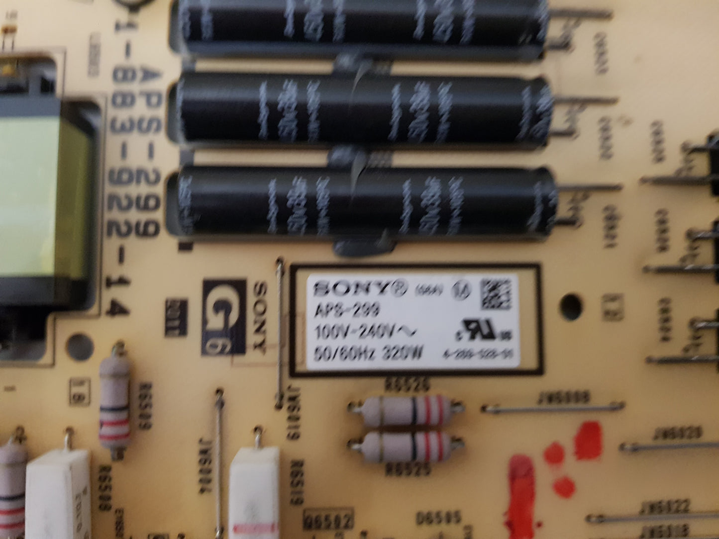 SONY KDL- 55EX720 G6 POWER SUPPLY BOARD APS-299 (CH) 1-883-922-14