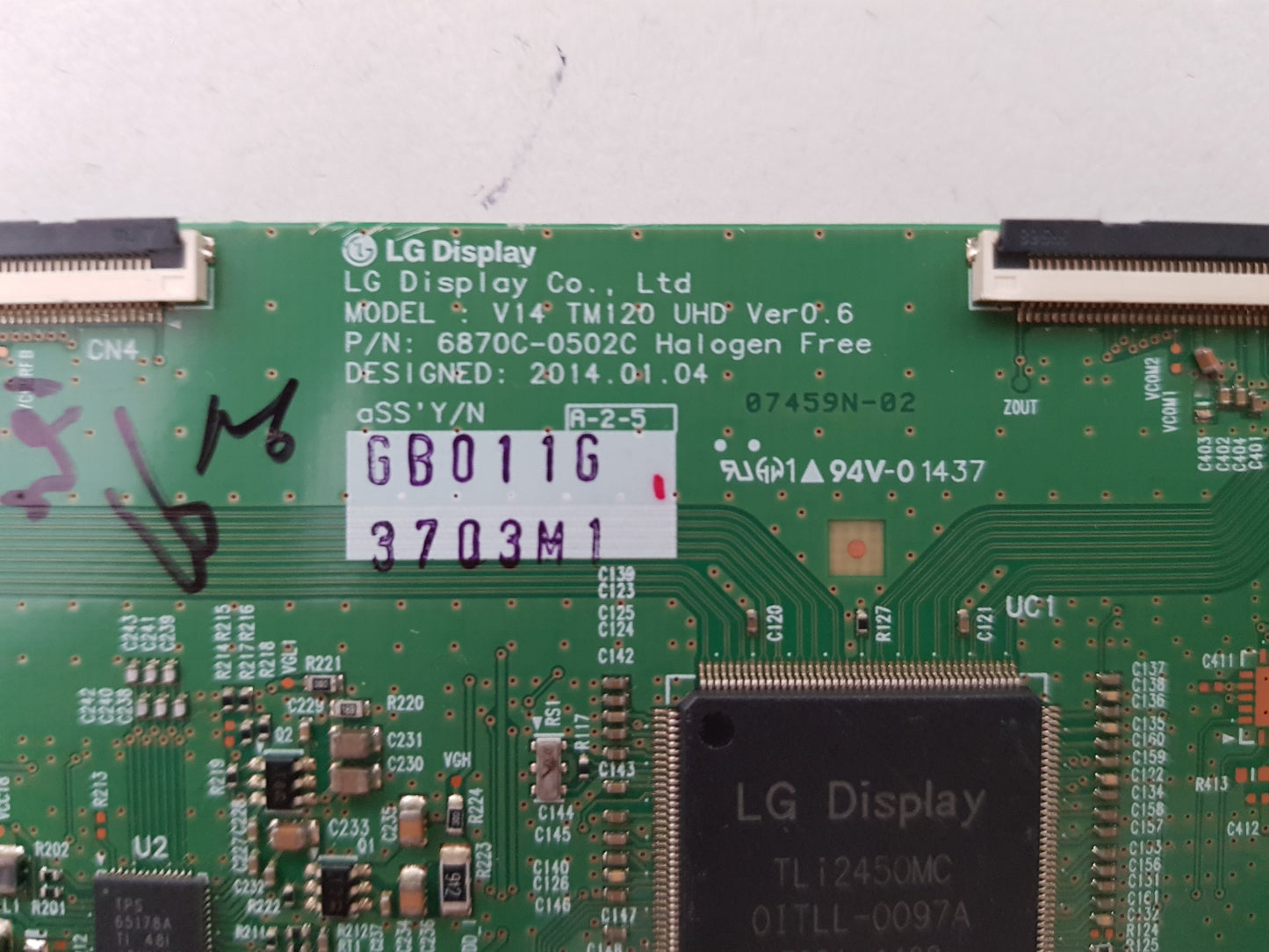LG 55UB850T T-CON BOARD 6870C-0502C 6871L-3703M