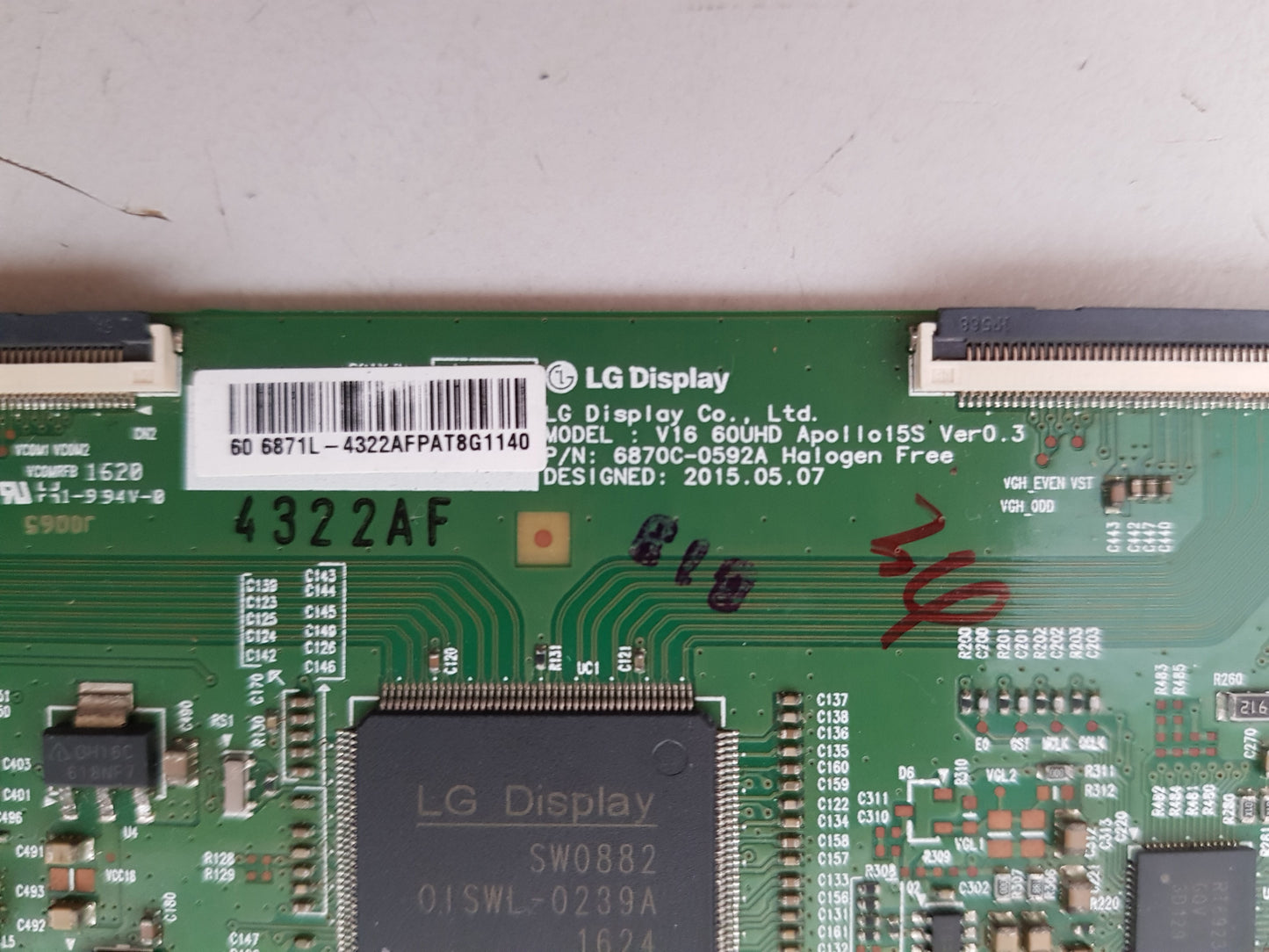 TCL 60E6000US T-CON BOARD 6870C-0592A 6871L-4322A