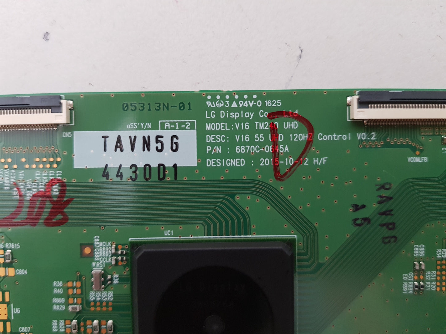 LG 55UH770T T-CON BOARD 6870C-0645A 6871L-4430D