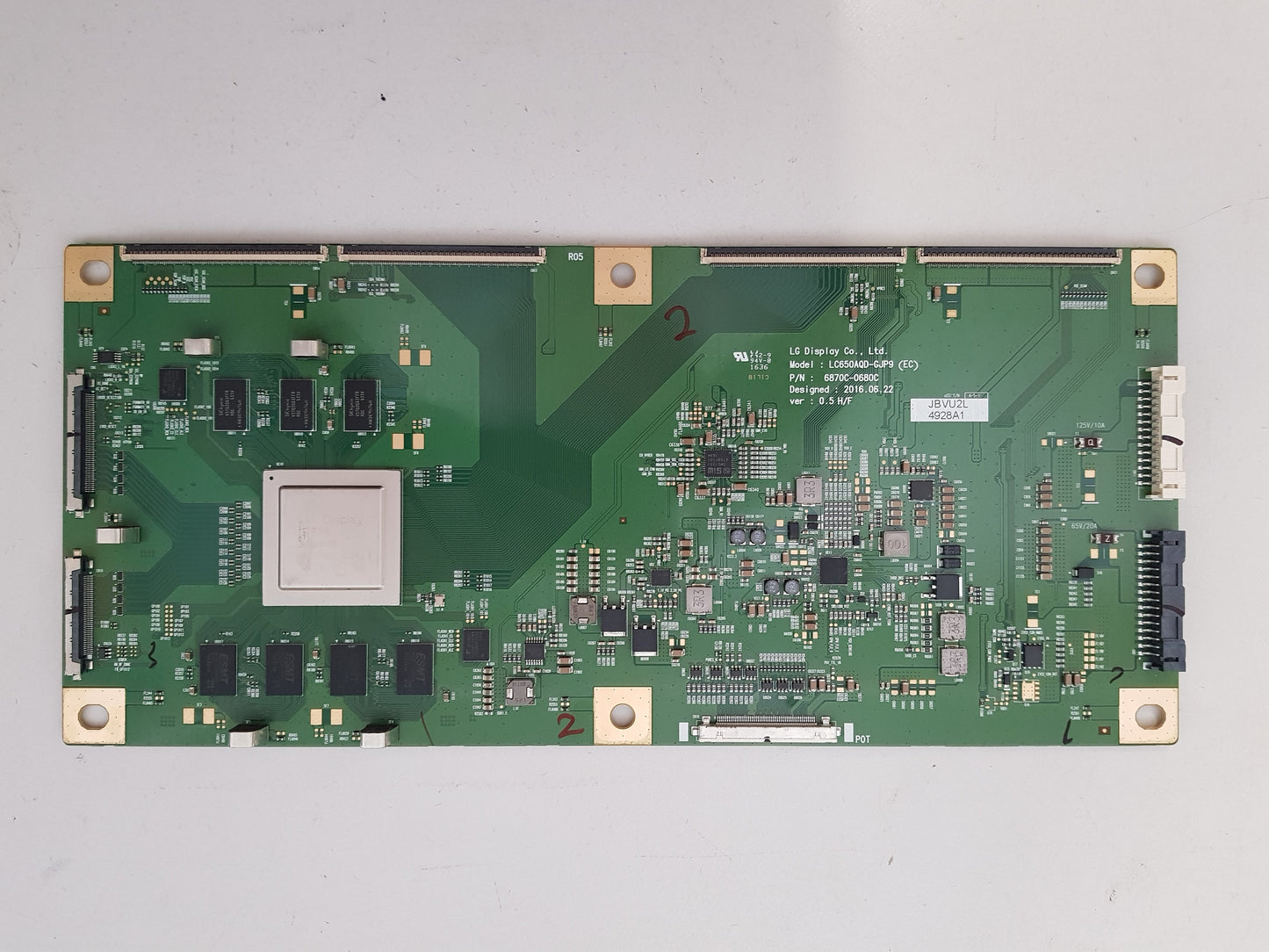 LG OLED 55C6T T-CON BOARD 6871L-4928A 6870C-0680C