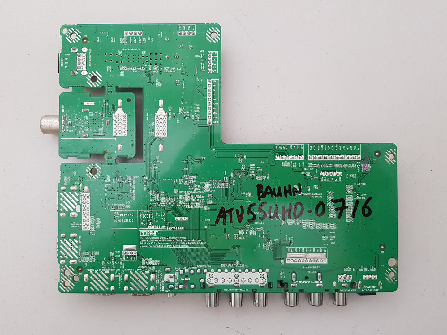 BAUHN ATV55UHD-0716 MAIN BOARD T.MS3458.U801 A16033309