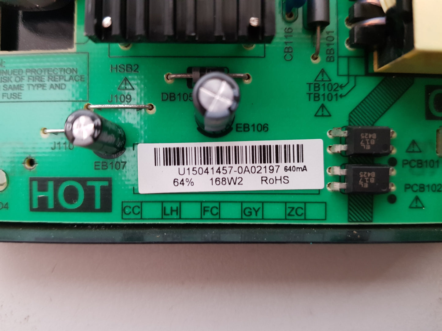 BAUHN ATV58-615 POWER SUPPLY BOARD P.SWP.168HM.1