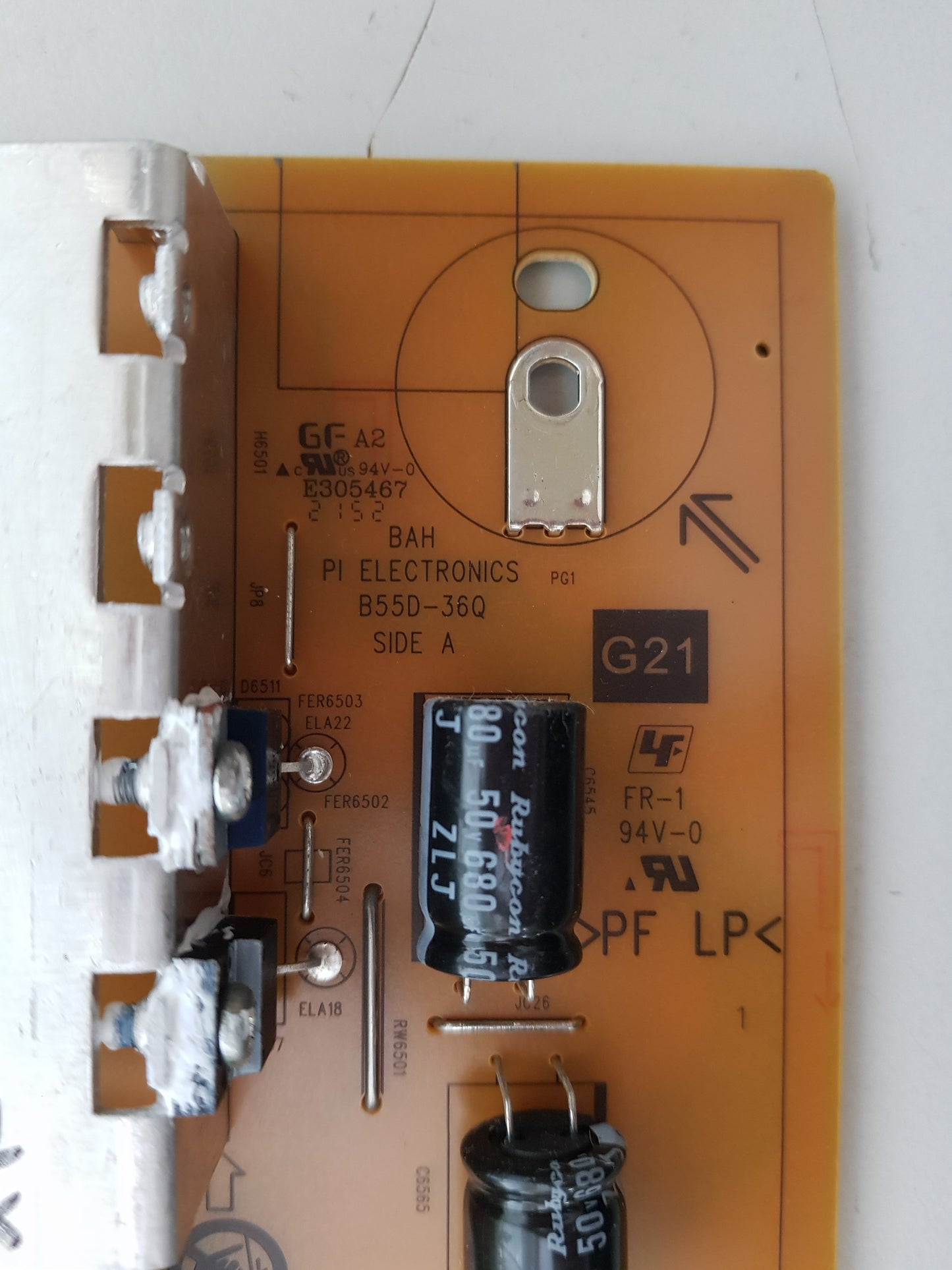 SONY XR- 55X90K POWER SUPPLY BOARD G21 B55D-36Q AC21332-1LF 101361821
