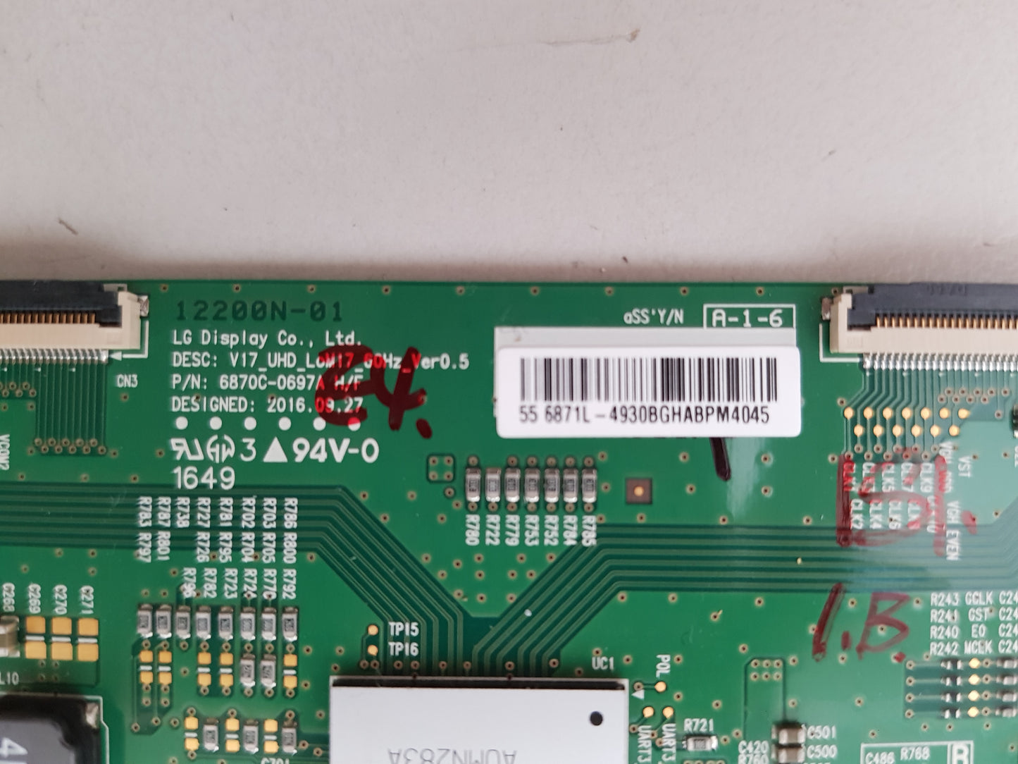 PANASONIC TH- 55EX600A T-CON BOARD 6871L-4930B 6870C-0697A