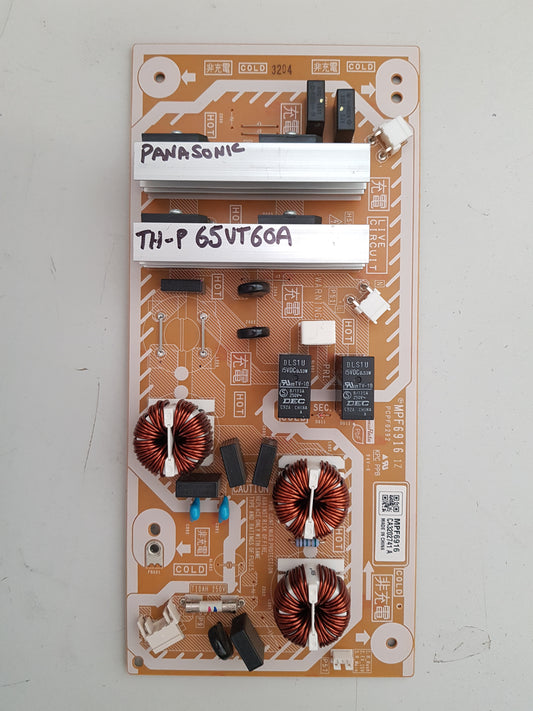 PANASONIC TH-P 65VT60A SUB POWER BOARD P BOARD MPF6916 PCPF0292