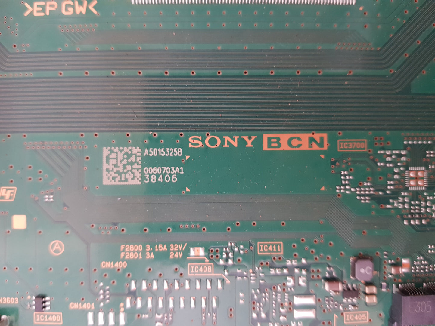 SONY KD- 43X8000H MAIN BOARD BCN 1-002-850-11 100284911 A5015325B
