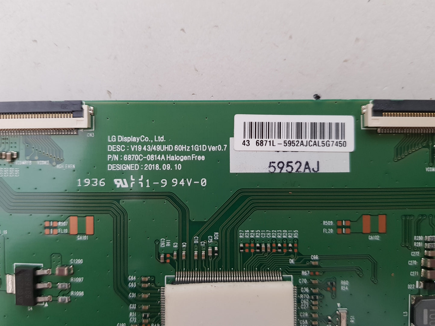 SONY KD- 43X8000H T-CON BOARD 6870C-0814A 6871L-5952A
