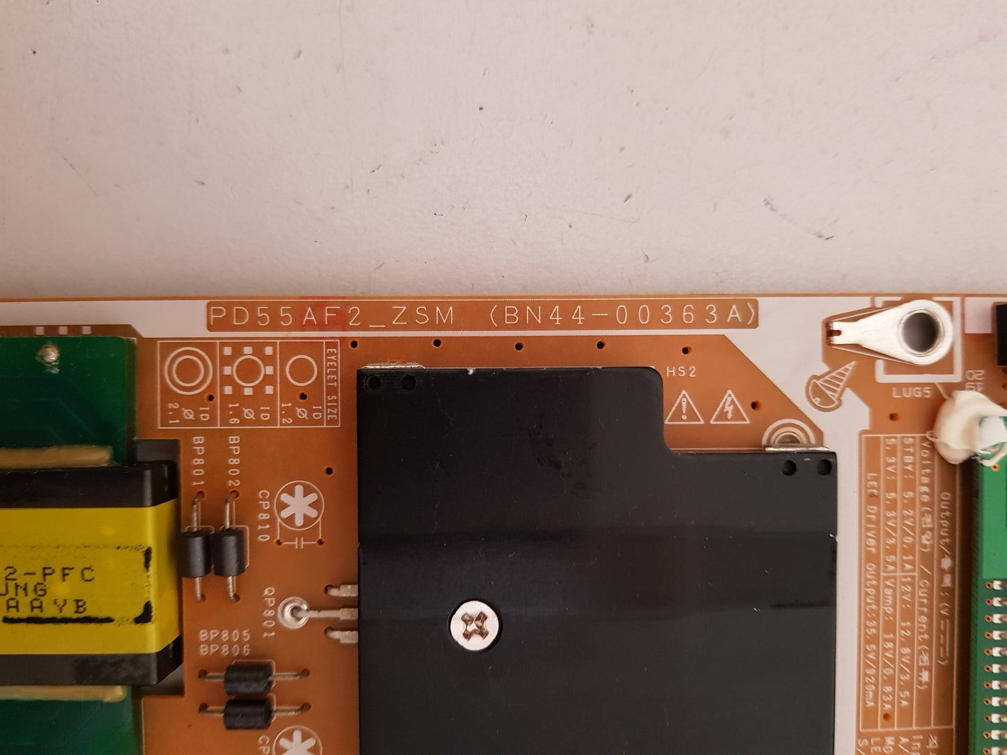 SAMSUNG UA55C8000 POWER SUPPLY BOARD BN44-00363A PD55AF2_ZSM