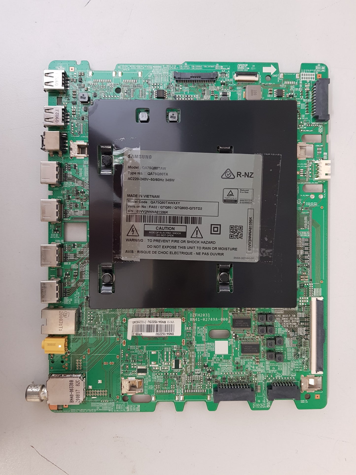SAMSUNG QA75Q80TAW XXY (VER FA02) MAIN BOARD BN94-15223U BN41-02749A
