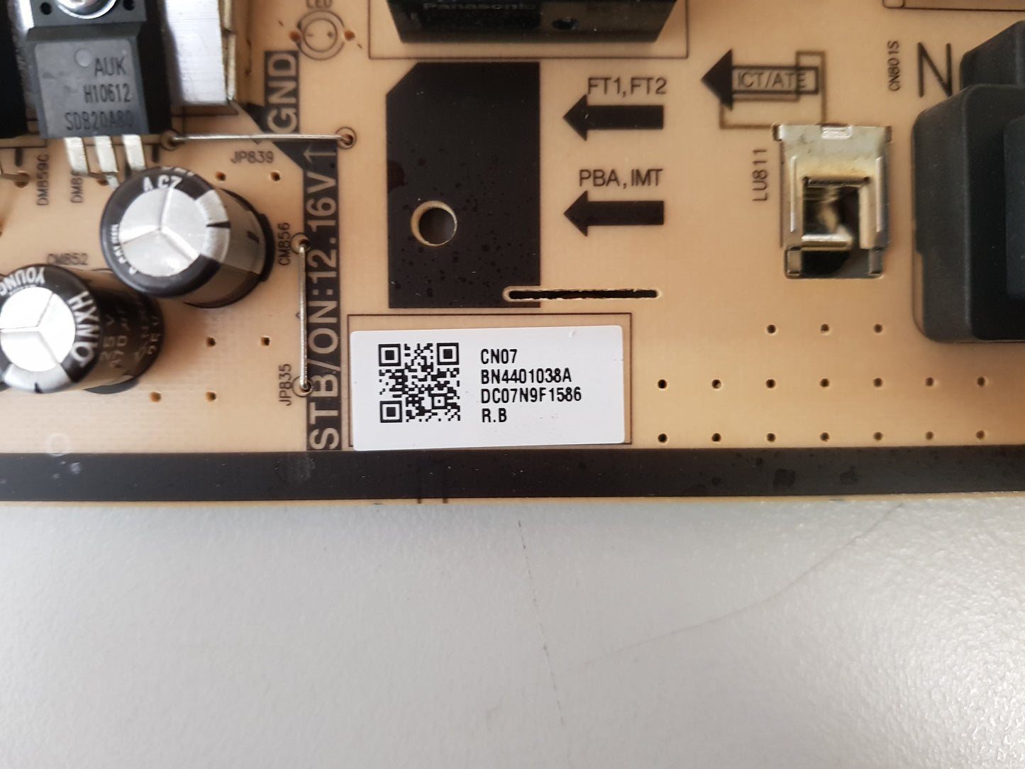 SAMSUNG QA75Q80TAW POWER SUPPLY BOARD BN44-01038A L75S8NA_TDY