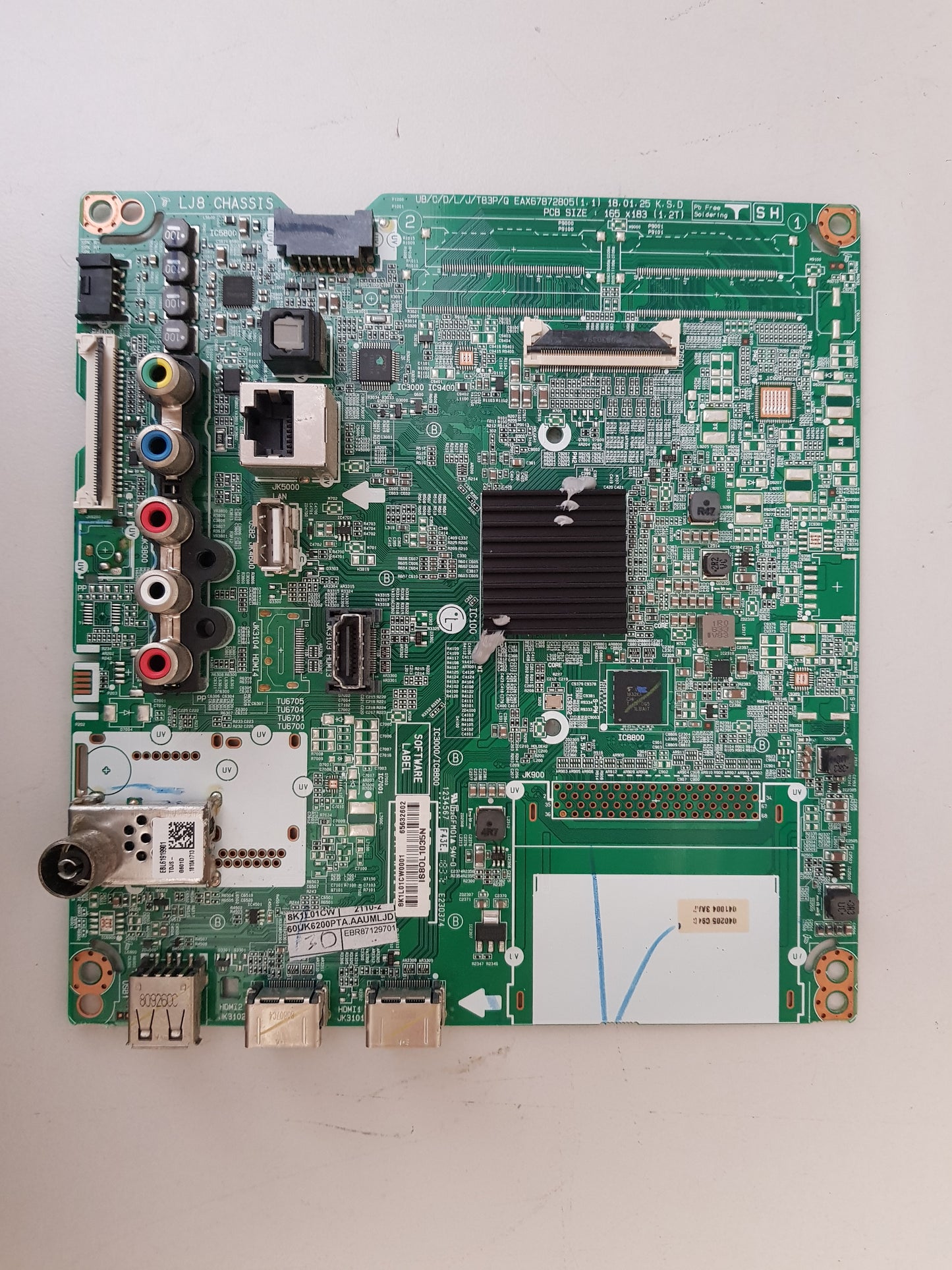 LG 60UK6200PTA .AAUMLJD MAIN BOARD EBR87129701 EBT65632602 EAX67872805 1.1