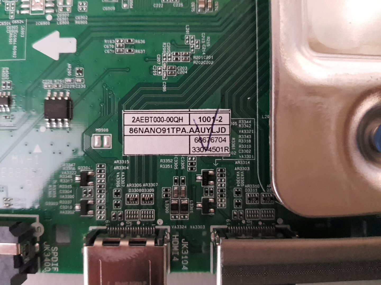 LG 86NANO91PTA .AAUYLJD MAIN BOARD EAX69462005 1.0 66676704