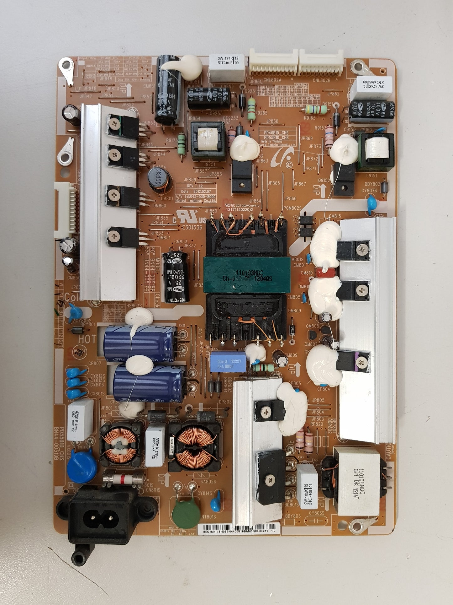SAMSUNG UA50ES6200 UA55ES6200 POWER SUPPLY BOARD BN44-00519B PD55B1D_CHS
