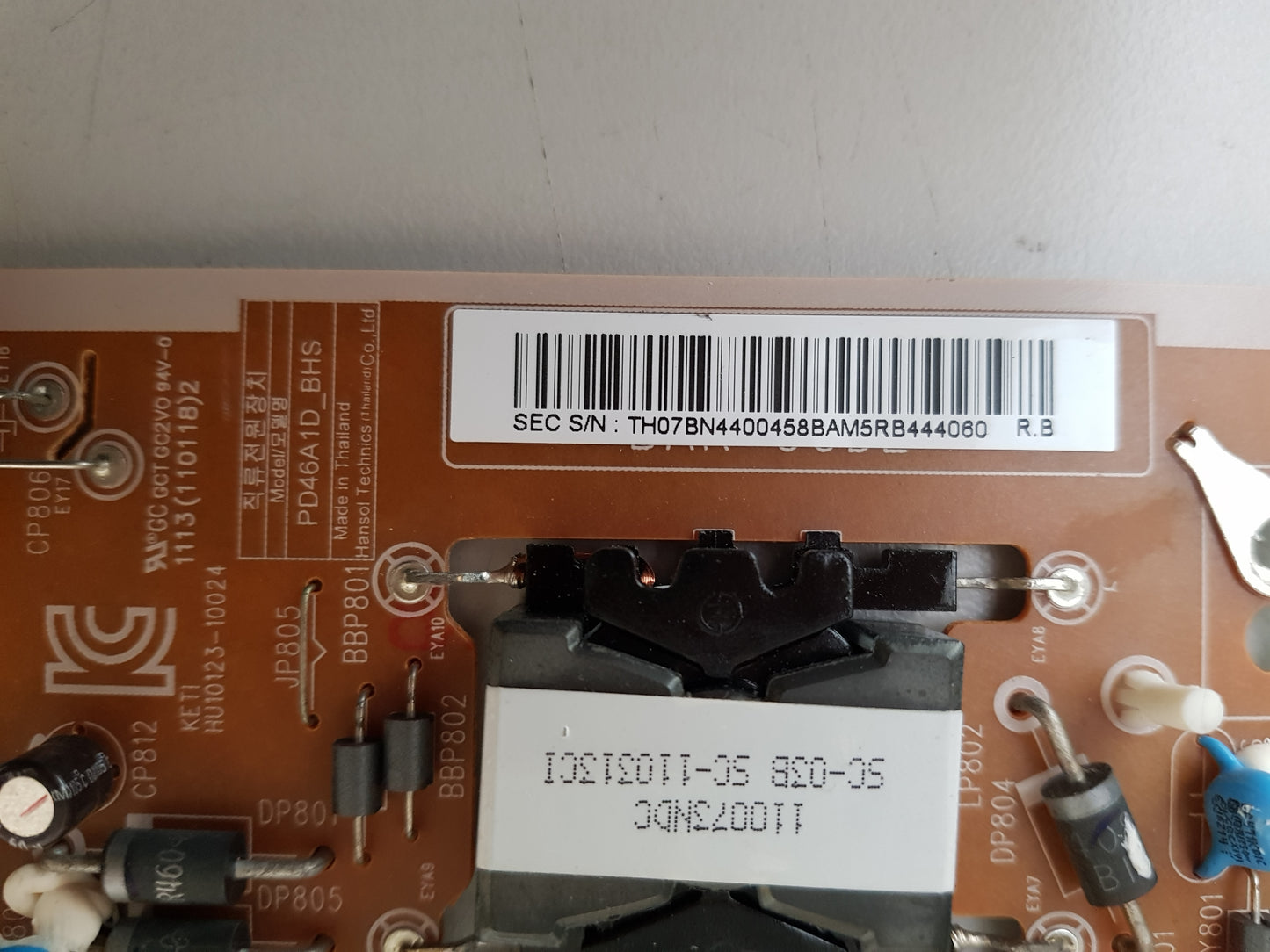 SAMSUNG UA40D6000 UA40D6003 POWER SUPPLY BOARD BN44-00458B PD46A1D_BHS