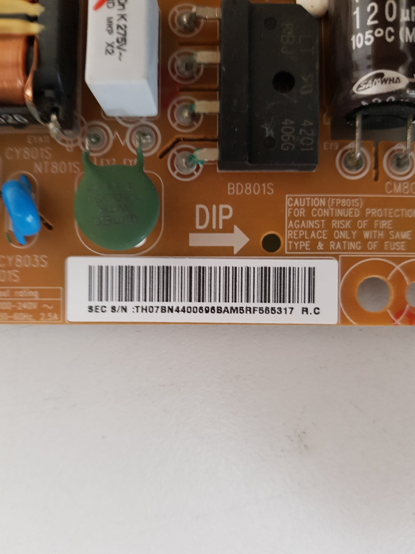SAMSUNG UA32H4000 POWER SUPPLY BOARD BN44-00696B L32S0_EHS