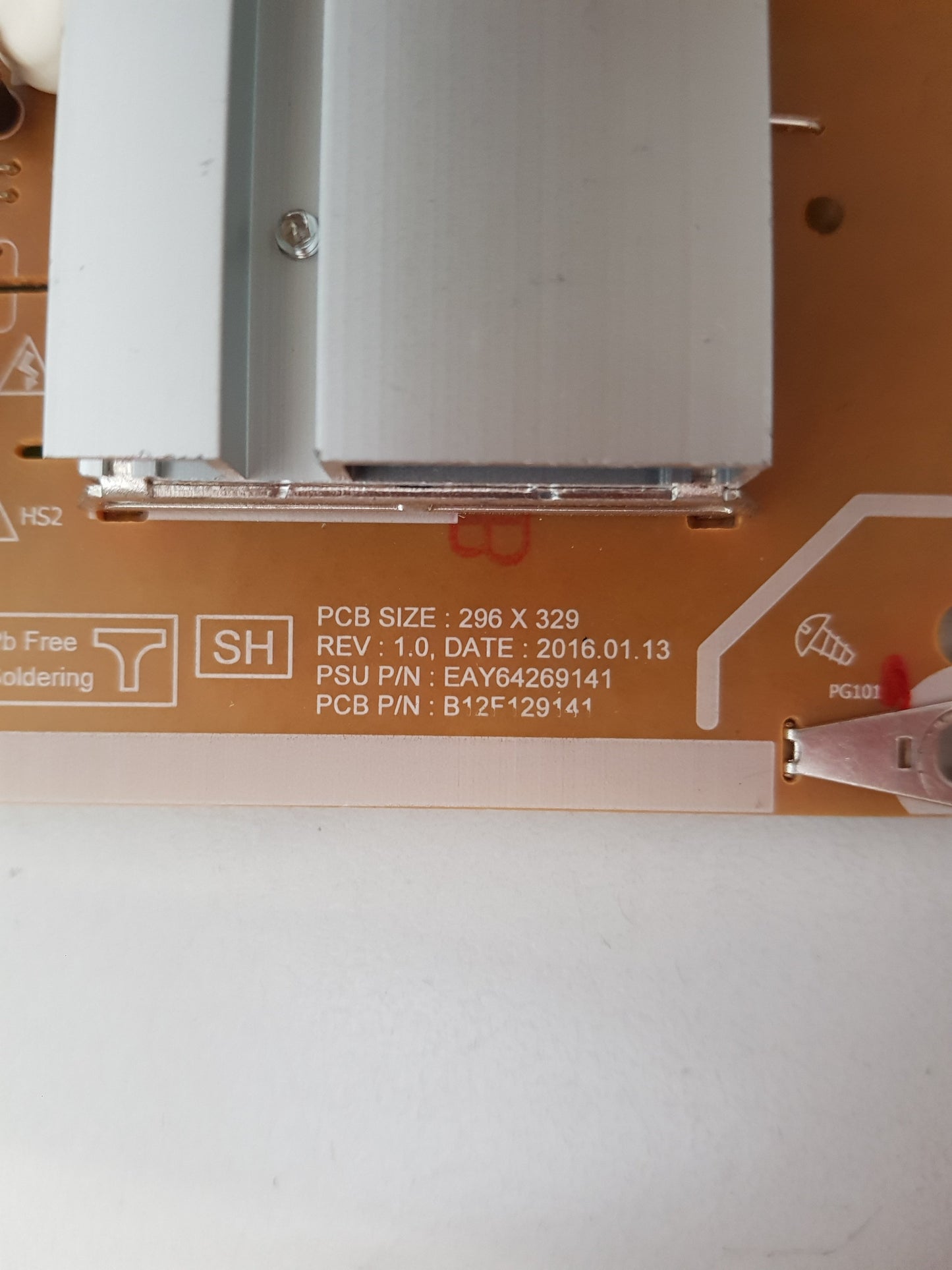 LG 75UH855T POWER SUPPLY BOARD EAY64269141 LGP75L-16UH12 B12F129141
