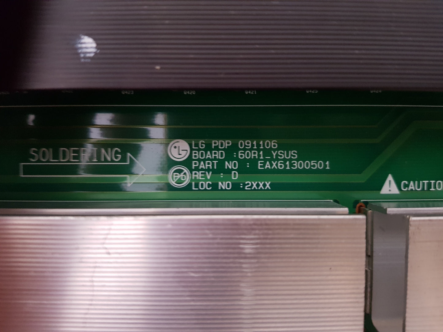 LG 60PK750 Y-SUSTAIN BOARD EBR63450401 EAX61300503