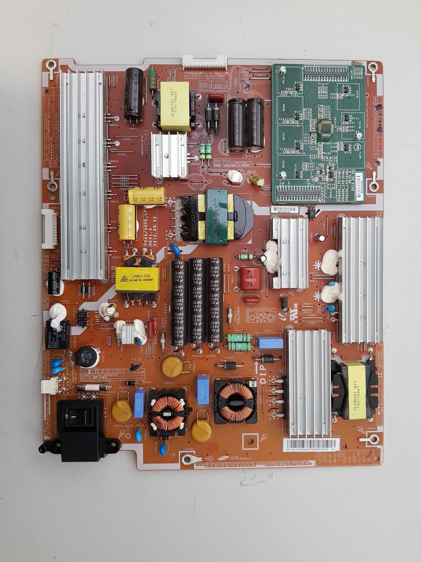 SAMSUNG LH40PECPLBC/XY POWER SUPPLY BOARD BN44-00570A PD40/46DE_LFD