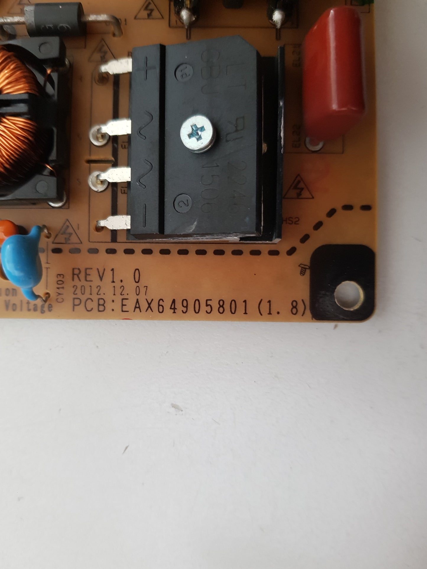 LG 55LA8600 POWER SUPPLY BOARD EAY62811001 EAX64905801 1.8 LGP55-13LPB