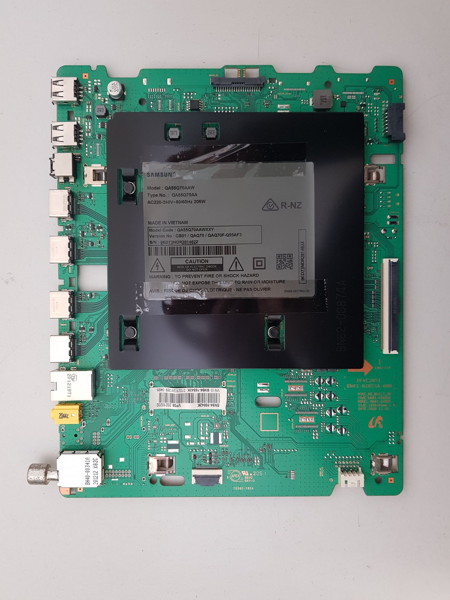 SAMSUNG QA55Q70AAW XXY (VER CB01) MAIN BOARD BN94-16842K BN41-02855A