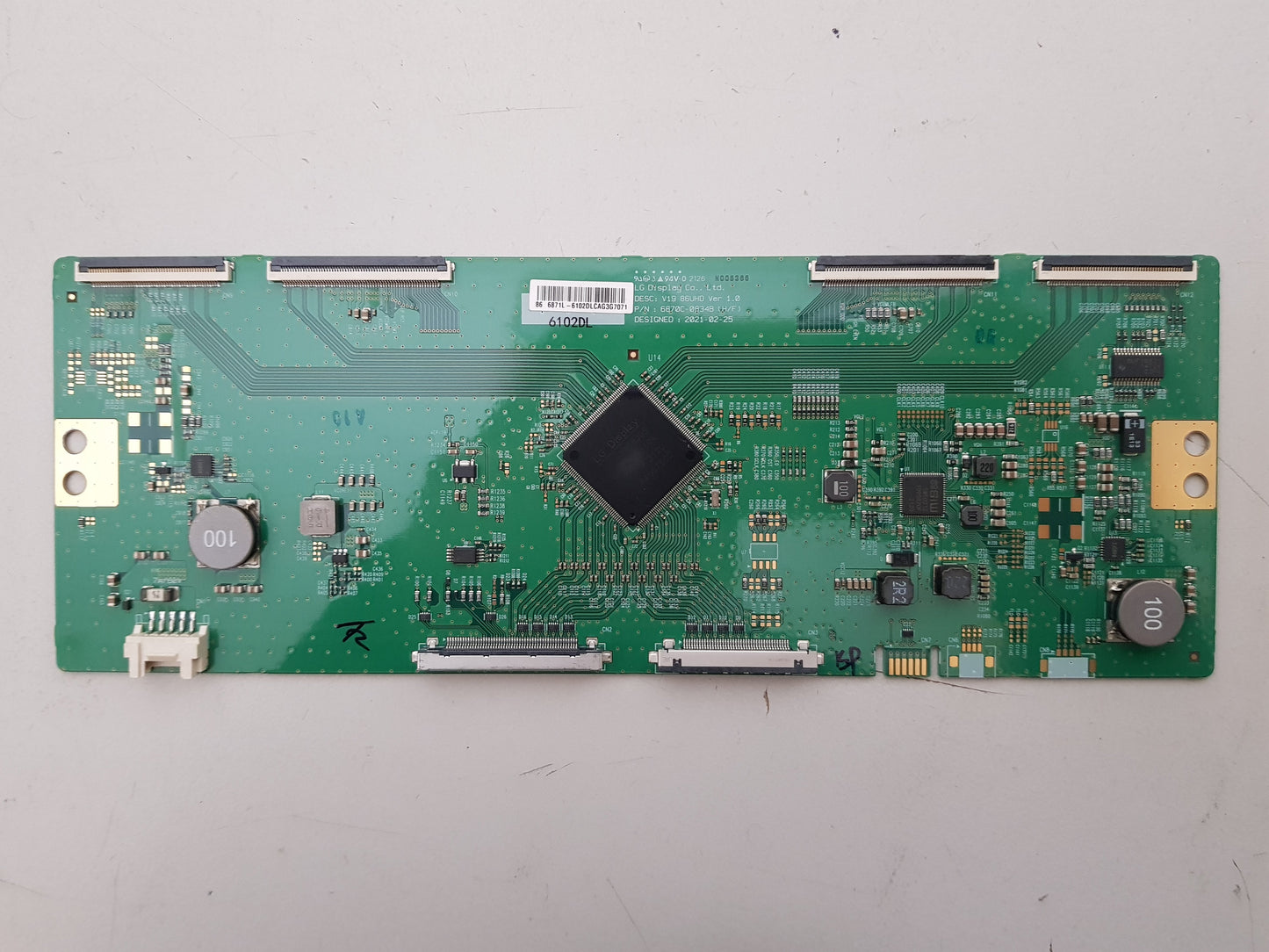 LG 86NANO75TPA .AAUYLJD T-CON BOARD 6871L-6102D 6870C-0834B