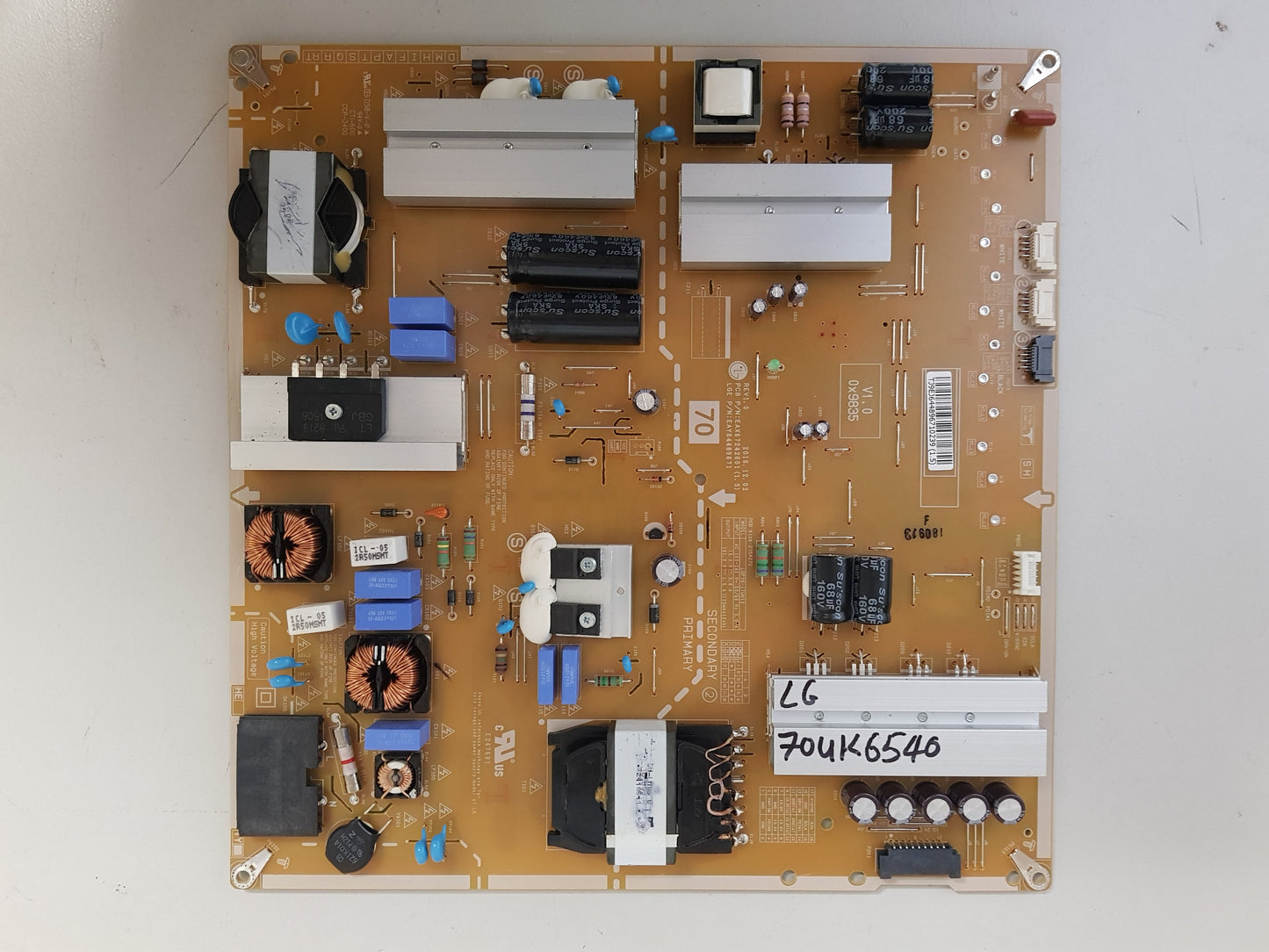 LG 70UJ657T 70UK6540 POWER SUPPLY BOARD EAX67242601 EAY64489671